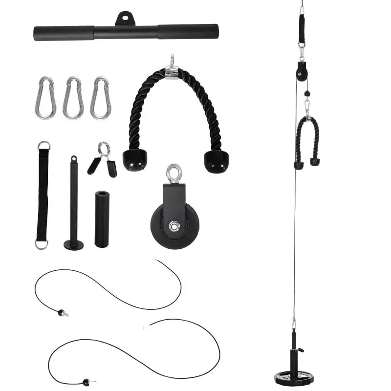 Fitness Lat Pulldown Cable Pulley System, 50 kg