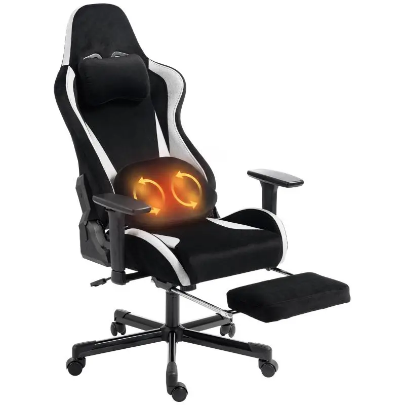 Ergonomic Gaming Chair with Massage and Heat