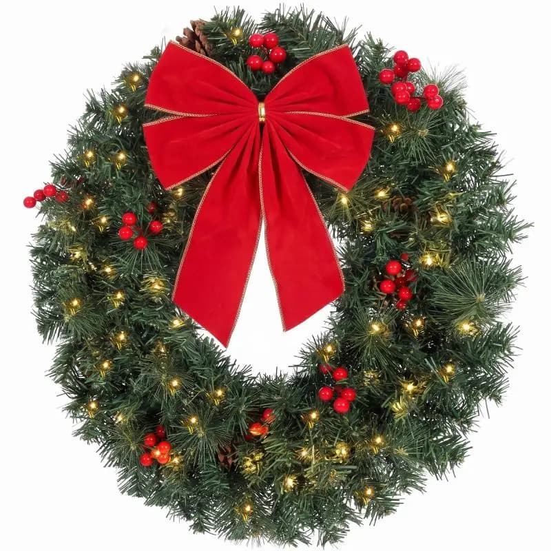 Christmas Wreath, 60 cm, with 50 LEDs