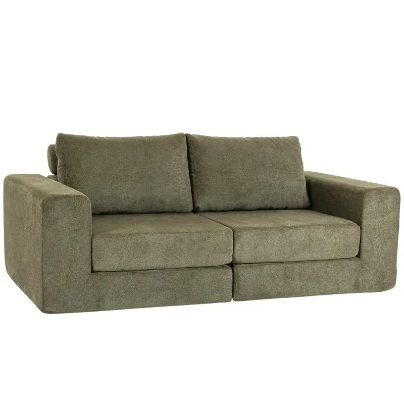 4-in-1 Convertible Sofa Bed, 2-Seater, Green