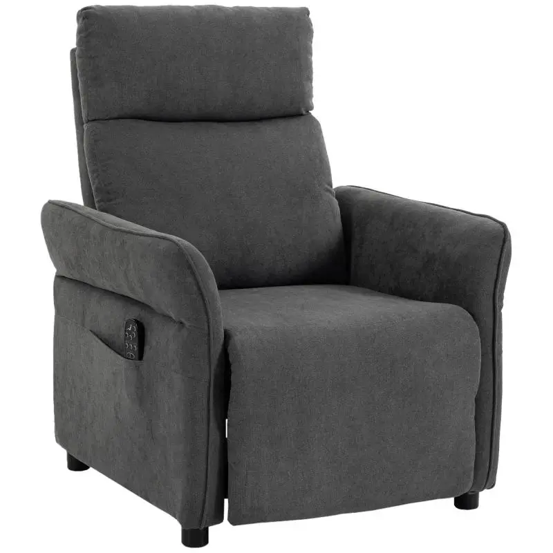 Massage Recliner Chair with Heat, Dark Grey