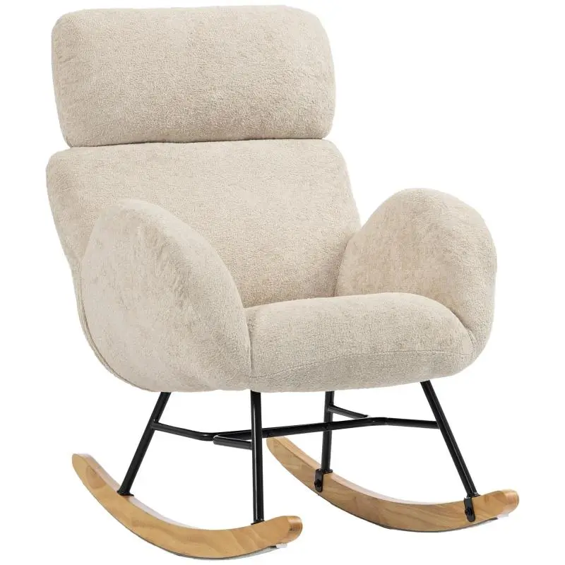 Rocking Chair with Adjustable Headrest