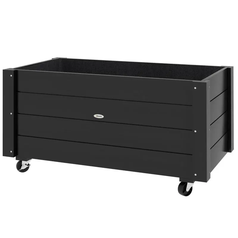 Raised Garden Bed with Wheels, 89 cm