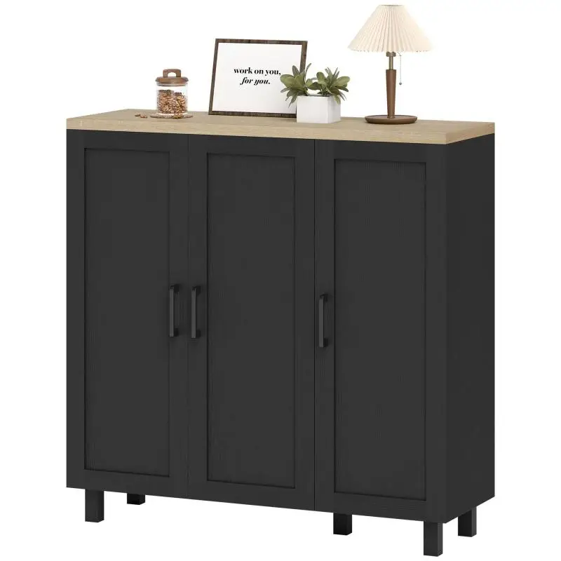 Sideboard with 3 Doors and Adjustable Shelves