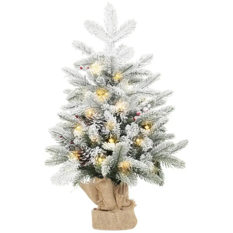 Mini Artificial Christmas Tree 60 cm with LED Lights