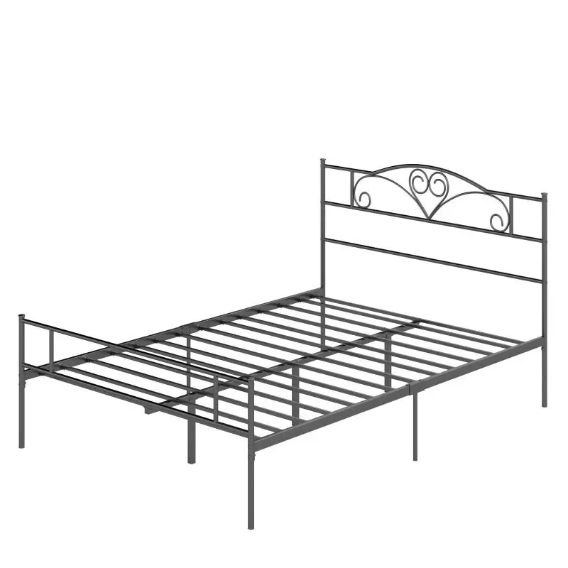 Metal Bed Frame with Headboard, 300 kg