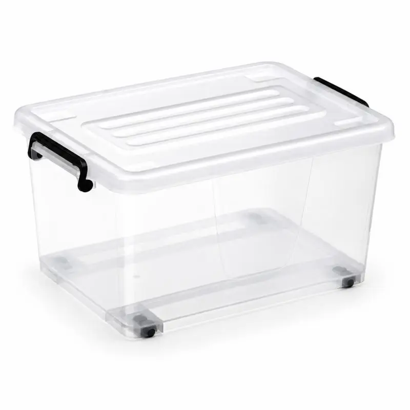 13 L Kids Storage Box with Wheels and Clip Lock Lid