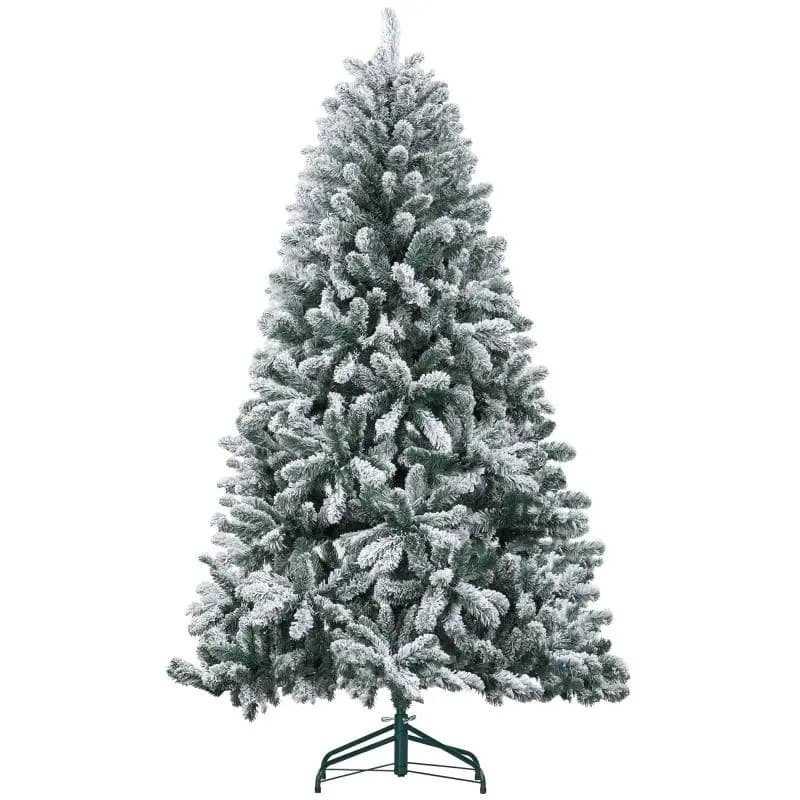 Artificial Flocked Christmas Tree, 180 cm