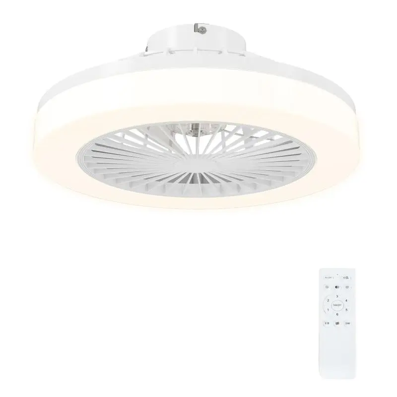 Ceiling Fan with Dimmable LED Light and Remote Control
