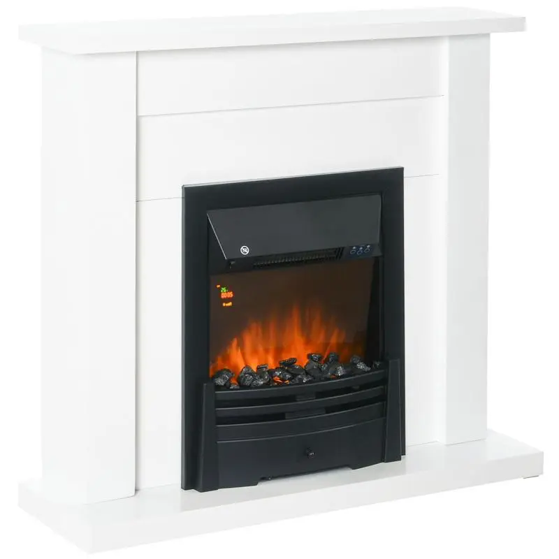 Electric Fireplace with 2 Heat Settings and Remote Control