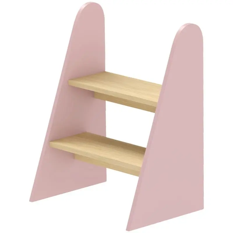 2-Step Learning Tower Stool for Children Aged 3+ – Pink – Suitable for Bathroom, Kitchen, Bookcase, or Bedroom